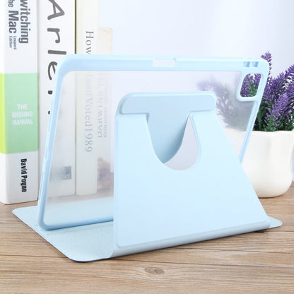 Pour iPad Pro 11 2022 / 2021 / 2020 GEBEI Housse en cuir avec support rotatif intelligent et fente pour stylo en acrylique TPU (bleu ciel)