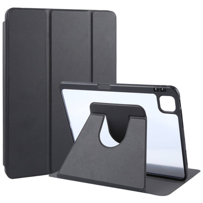 Pour iPad Air 13 2026 / 2025 / 2024 GEBEI Coque en cuir PU rotative à 3 volets pour tablette avec fente pour stylet (noir)