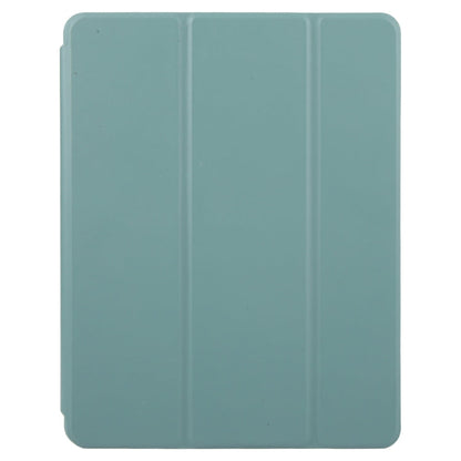 For iPad Pro 13 2025 / 2024 GEBEI Acrylic TPU 3-folding Rotating Smart Tablet Leather Case withh Pen Slot(Dark Green)