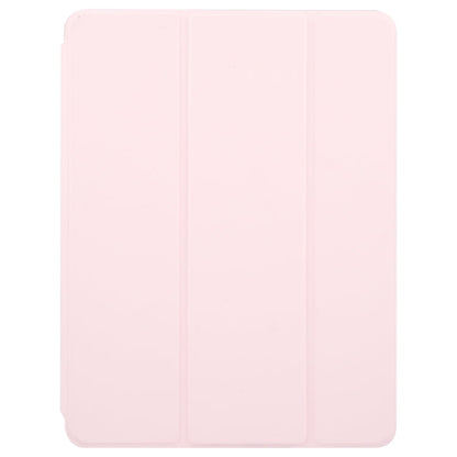 For iPad Pro 13 2025 / 2024 GEBEI Acrylic TPU 3-folding Rotating Smart Tablet Leather Case withh Pen Slot(Pink)