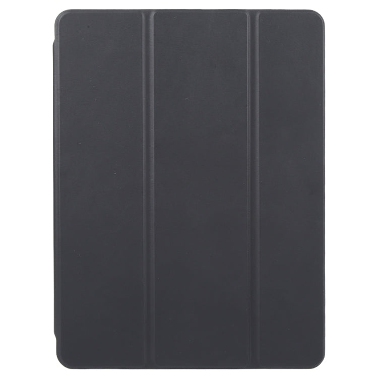For iPad Pro 13 2025 / 2024 GEBEI Acrylic TPU 3-folding Rotating Smart Tablet Leather Case withh Pen Slot(Black)