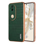 For vivo S20 AZNS Electroplated Frame Crocodile Texture Full Coverage Phone Case(Green)