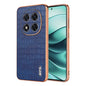 For Redmi Note 14 Pro 5G AZNS Electroplated Frame Crocodile Texture Full Coverage Phone Case(Blue)