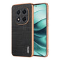For Redmi Note 14 Pro+ 5G AZNS Electroplated Frame Crocodile Texture Full Coverage Phone Case(Black)