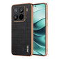 For Xiaomi 15 Pro AZNS Electroplated Frame Crocodile Texture Full Coverage Phone Case(Black)