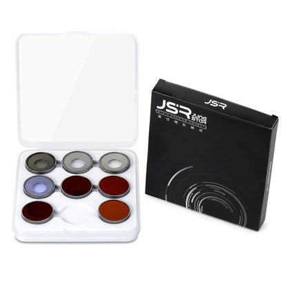 For DJI Osmo Action 4 JUNESTAR Threaded Camera Lens Filter, Filter:6 in 1 ND8-64 UV CPL