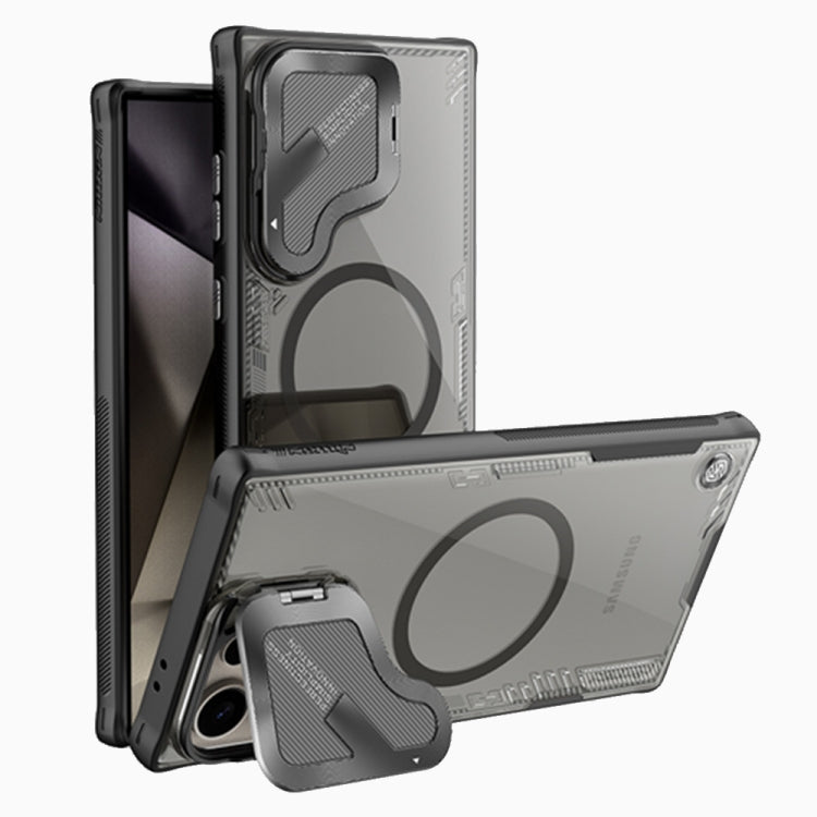 Pour Samsung Galaxy S24 Ultra 5G NILLKIN Ice Air Prop Series Étui de Téléphone Magnétique MagSafe (Noir)
