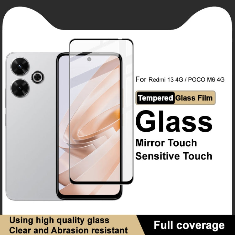 For Xiaomi Redmi 13 4G Global / POCO M6 4G imak 9H Surface Hardness Full Screen Tempered Glass Film Pro+ Series