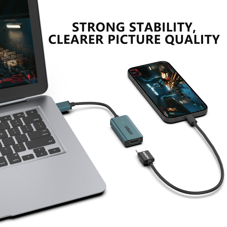 Onten US331 USB Video Capture Card, Length:13cm(Green)