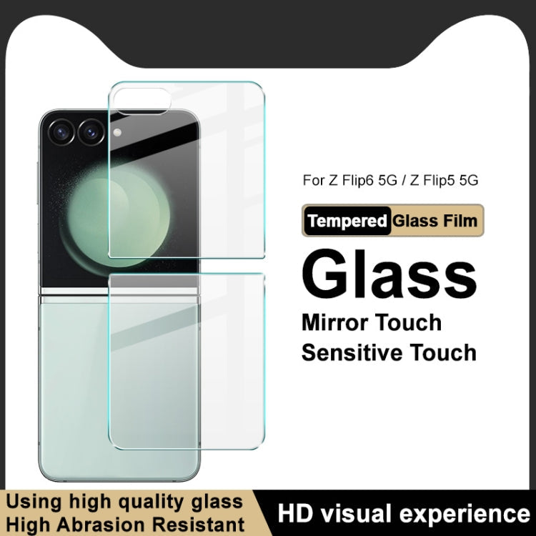 For Samsung Galaxy Z Flip5 IMAK H Series Tempered Back Glass Film Set