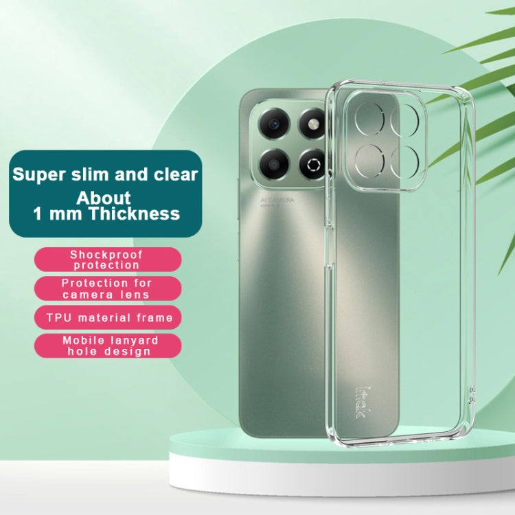 For Honor X6b imak UX-5 Series Super Slim Transparent Shockproof TPU Protective Case(Transparent)
