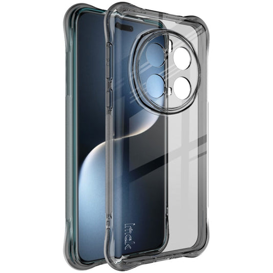 Pour Honor Magic7 Pro 5G Coque de téléphone antichoc imak Airbag TPU (Noir transparent)