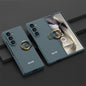 For Samsung Galaxy Z Flip6 / Flip7 FE GKK Accurate Hole Ultra-thin PC Phone Case with Ring Holder(Dark Green)