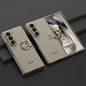 For Samsung Galaxy Z Flip6 / Flip7 FE GKK Accurate Hole Ultra-thin PC Phone Case with Ring Holder(Grey)