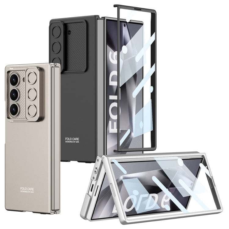 For Samsung Galaxy Z Fold6 GKK Integrated Ultra-thin Sliding Window Phone Case(Green)