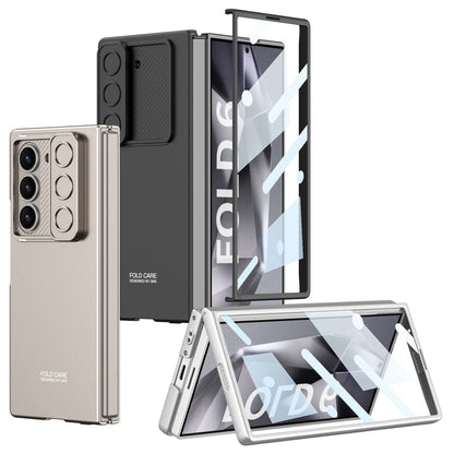 For Samsung Galaxy Z Fold6 GKK Integrated Ultra-thin Sliding Window Phone Case(Green)