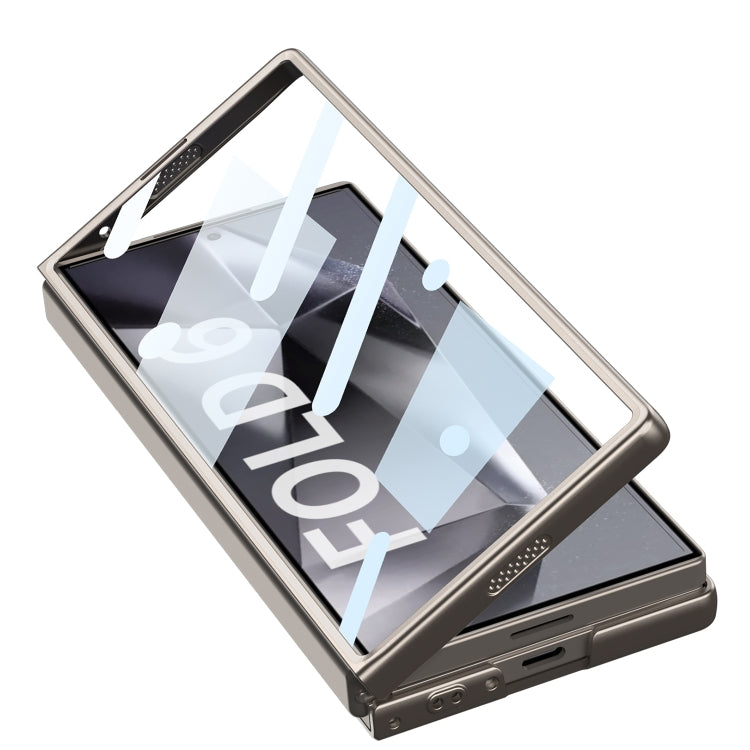 For Samsung Galaxy Z Fold6 GKK Integrated Ultra-thin Sliding Window Phone Case(Green)