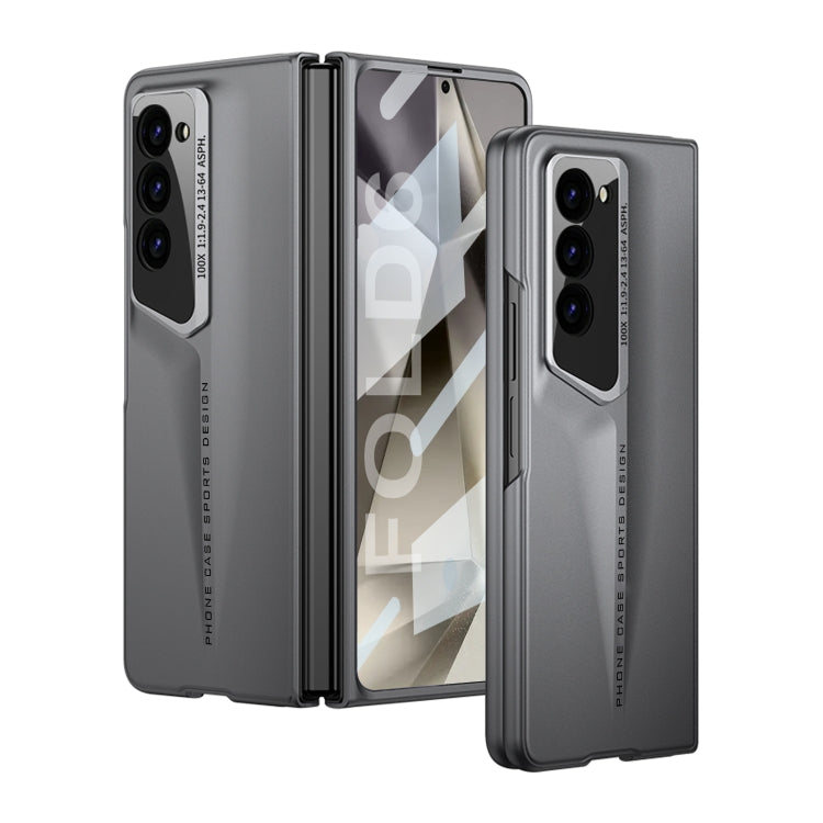 Pour Samsung Galaxy Z Fold6 GKK Coque de téléphone intégrée ultra-fine à couverture complète (Gris)