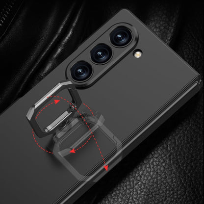 For Samsung Galaxy Z Fold6 GKK Integrated Accurate Hole Ultra-thin Square Ring Holder Phone Case(Grey)