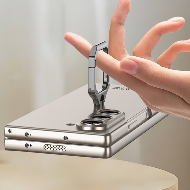 For Samsung Galaxy Z Fold6 GKK Integrated Accurate Hole Ultra-thin Square Ring Holder Phone Case(Grey)