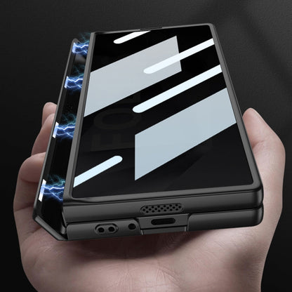 For Samsung Galaxy Z Fold6 GKK Integrated Anti Peep Full Coverage Magnetic Fold Phone Case(Black)