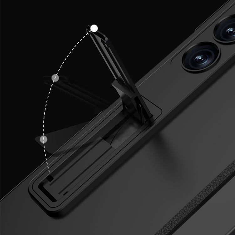 For Samsung Galaxy Z Fold6 GKK Integrated Anti Peep Full Coverage Magnetic Fold Phone Case(Black)