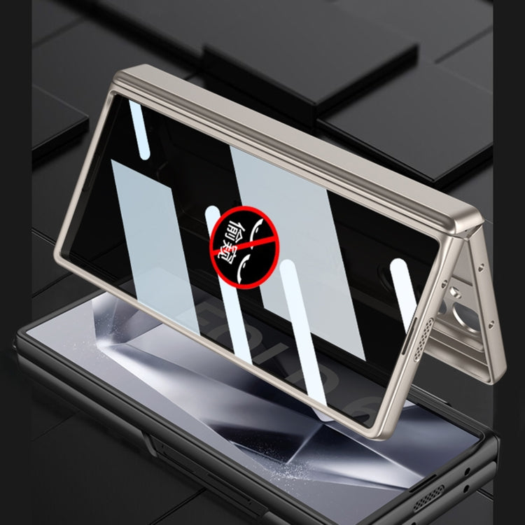 For Samsung Galaxy Z Fold6 GKK Integrated Anti Peep Full Coverage Magnetic Fold Phone Case(Black)
