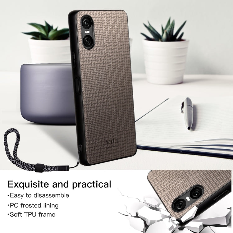 For Sony Xperia 10 VI ViLi TH Series Shockproof Phone Case(Grey)