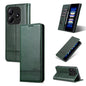 For Redmi Note 14 5G AZNS Magnetic Calf Texture Flip Leather Phone Case(Dark Green)