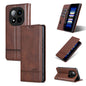 For Redmi Note 14 Pro+ 5G AZNS Magnetic Calf Texture Flip Leather Phone Case(Dark Brown)