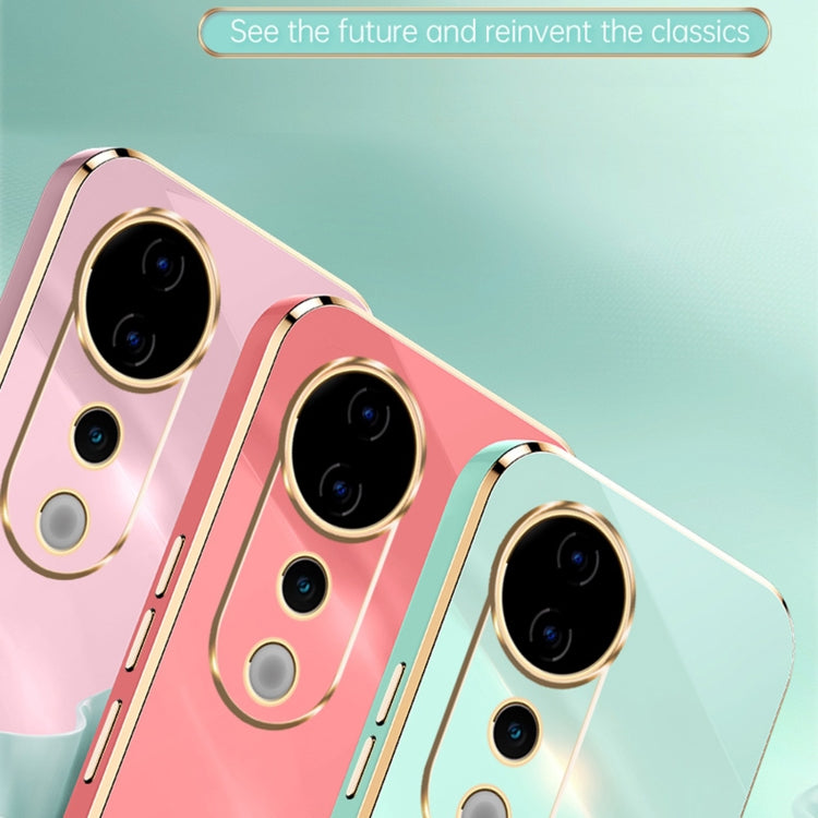 For vivo S19 Pro XINLI Straight Edge 6D Electroplate TPU Phone Case(Black)