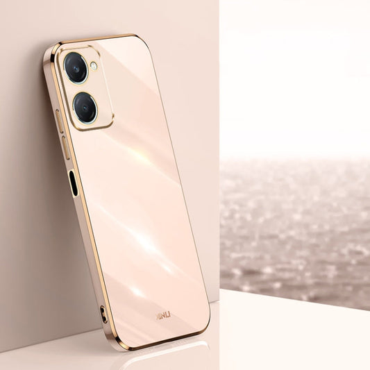 For vivo Y18 XINLI Straight Edge 6D Electroplate TPU Phone Case(Pink)