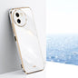 For vivo Y200i XINLI Straight Edge 6D Electroplate TPU Phone Case(White)
