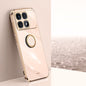For Redmi K70 Ultra XINLI Straight Edge 6D Electroplate TPU Phone Case with Ring Holder(Pink)