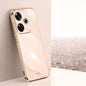 For Xiaomi Redmi Turbo 3 XINLI Straight Edge 6D Electroplate TPU Phone Case(Pink)