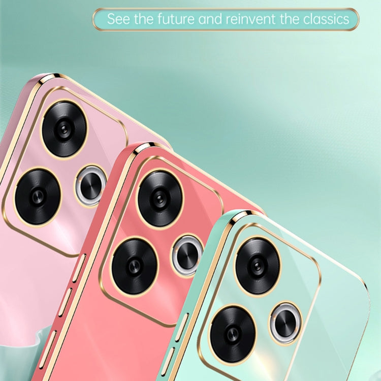 For Xiaomi Redmi Turbo 3 XINLI Straight Edge 6D Electroplate TPU Phone Case(Black)