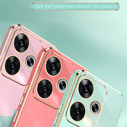 For Xiaomi Redmi Turbo 3 XINLI Straight Edge 6D Electroplate TPU Phone Case(Black)
