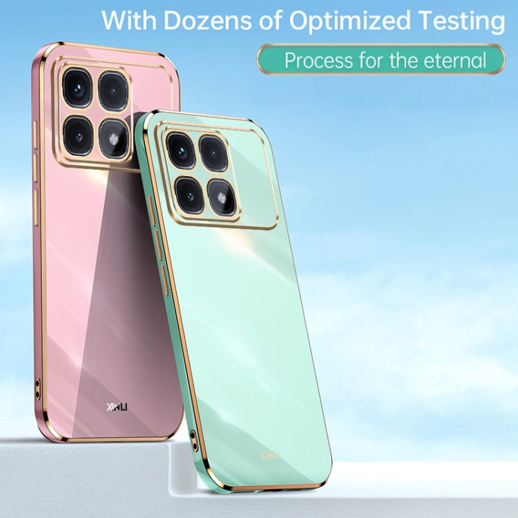 Pour étui de téléphone en TPU électrolytique 6D à bords droits Redmi K70 Ultra XINLI (Blanc)