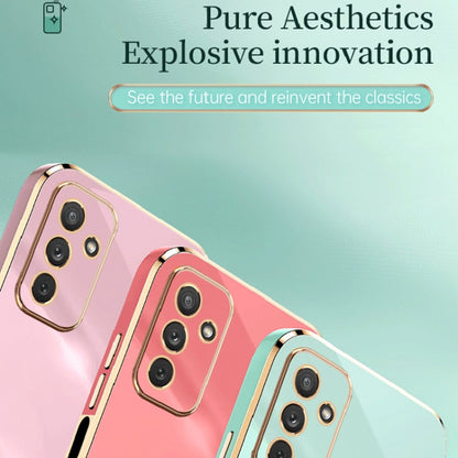 For Samsung Galaxy M23 XINLI Straight Edge 6D Electroplate TPU Phone Case(Mint Green)