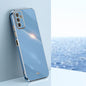 For Samsung Galaxy M23 XINLI Straight Edge 6D Electroplate TPU Phone Case(Celestial Blue)