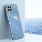 For Samsung Galaxy M33 5G Global XINLI Straight Edge 6D Electroplate TPU Phone Case(Celestial Blue)