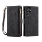For Samsung Galaxy S25 Ultra 5G ESEBLE Retro Frosted RFID Flip Leather Phone Case(Black)