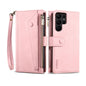For Samsung Galaxy S24 Ultra 5G ESEBLE Retro Frosted RFID Flip Leather Phone Case(Rose Gold)