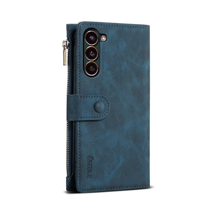 For Samsung Galaxy S24+ 5G ESEBLE Retro Frosted RFID Flip Leather Phone Case(Dark Green)