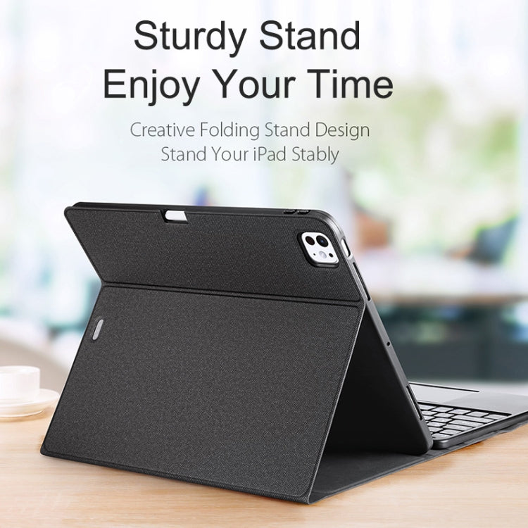 Pour iPad Pro 13 2024 DUX DUCIS TK Series Étui de protection pour tablette avec clavier Bluetooth sans fil (Noir)