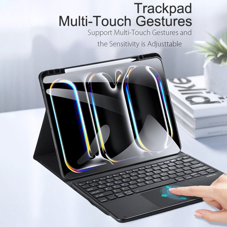 Pour iPad Pro 13 2024 DUX DUCIS TK Series Étui de protection pour tablette avec clavier Bluetooth sans fil (Noir)