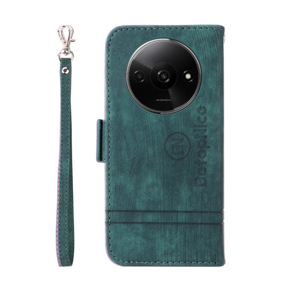 For Xiaomi Poco C61 4G / Redmi A3 4G Global BETOPNICE Dual-side Buckle Leather Phone Case(Green)