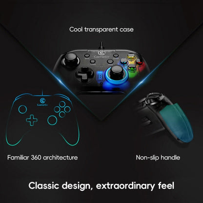 GameSir T4w Wired Gamepad Game Controller for PC / Switch / PS3 / Android(Black)