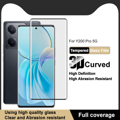 Pour vivo Y200 Pro Film en Verre Trempé Incurvé 3D Couvrant Tout l'Écran imak