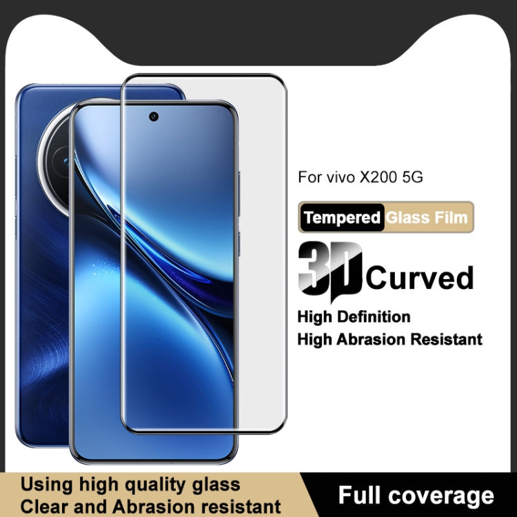 For vivo X200 5G imak 3D Curved Full Screen Tempered Glass Film